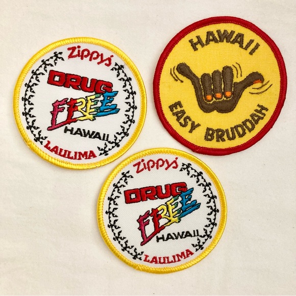 Vintage Hawaii Patches Set of 3 - Picture 2 of 6